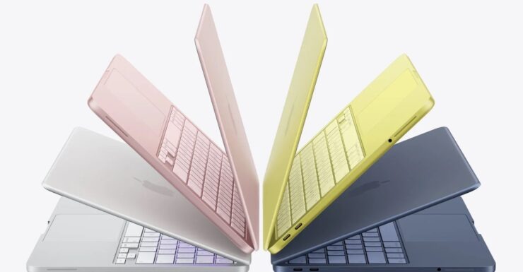    Ноутбук можно выбрать их четырех оттенков. Изображение: Apple