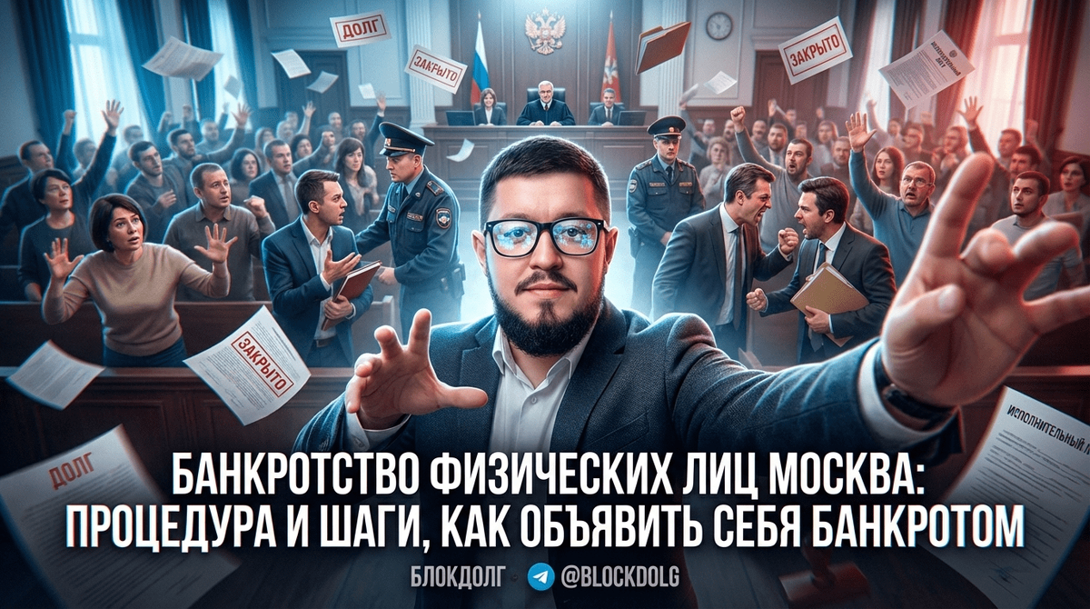    Пошаговая процедура банкротства физических лиц в Москве. Максим
