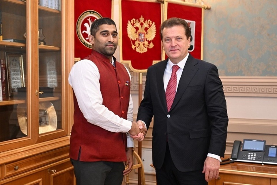    Встреча прошла в Казанской ратуше. Фото: kzn.ru
