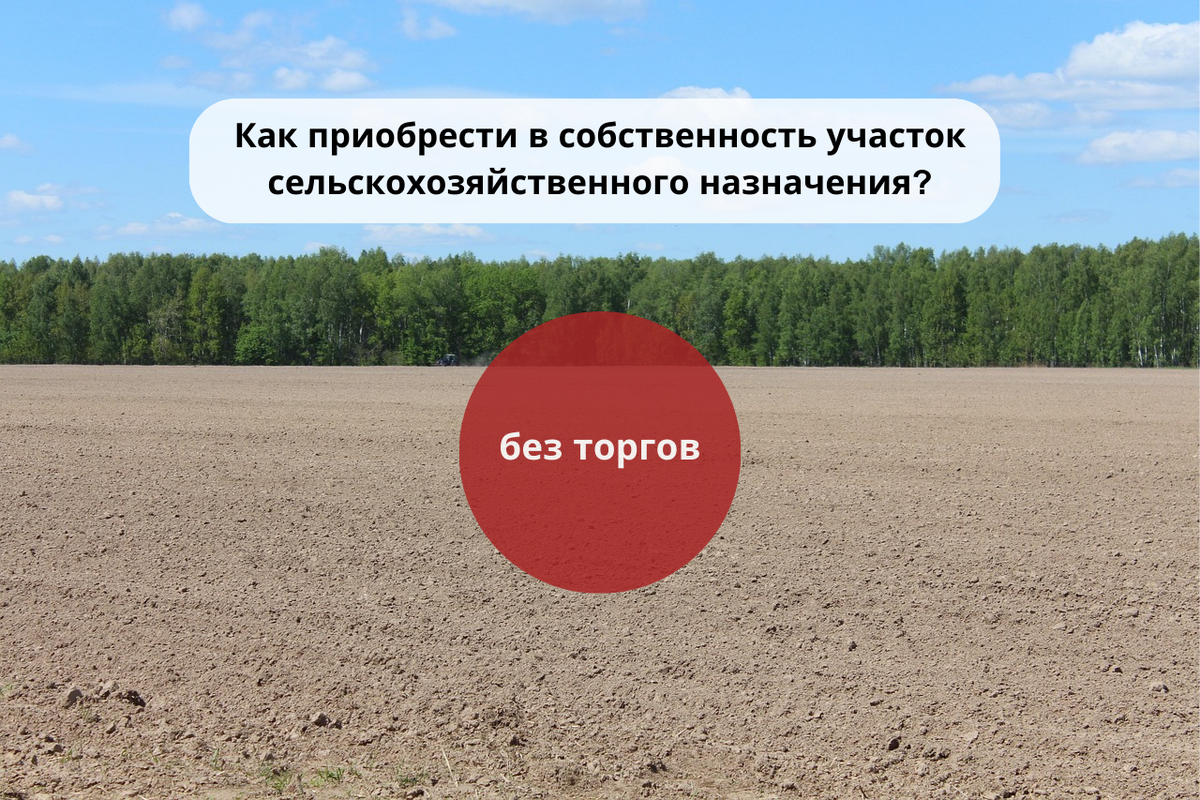 Как приобрести в собственность участок сельскохозяйственного назначения без торгов? / Правовой центр «Два М»
