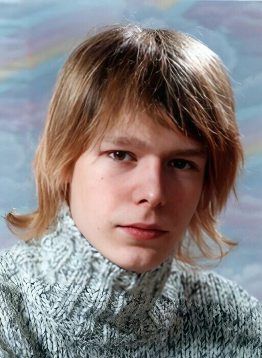 Никита Ефремов в юности.