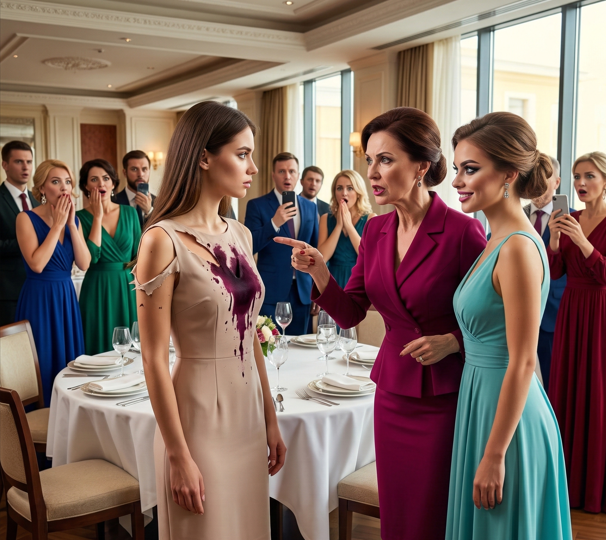 «Уберите эту нищенку!» — брезгливо бросила мать жениха. Но она рухнула на колени, узнав, чей вертолет сел у ресторана