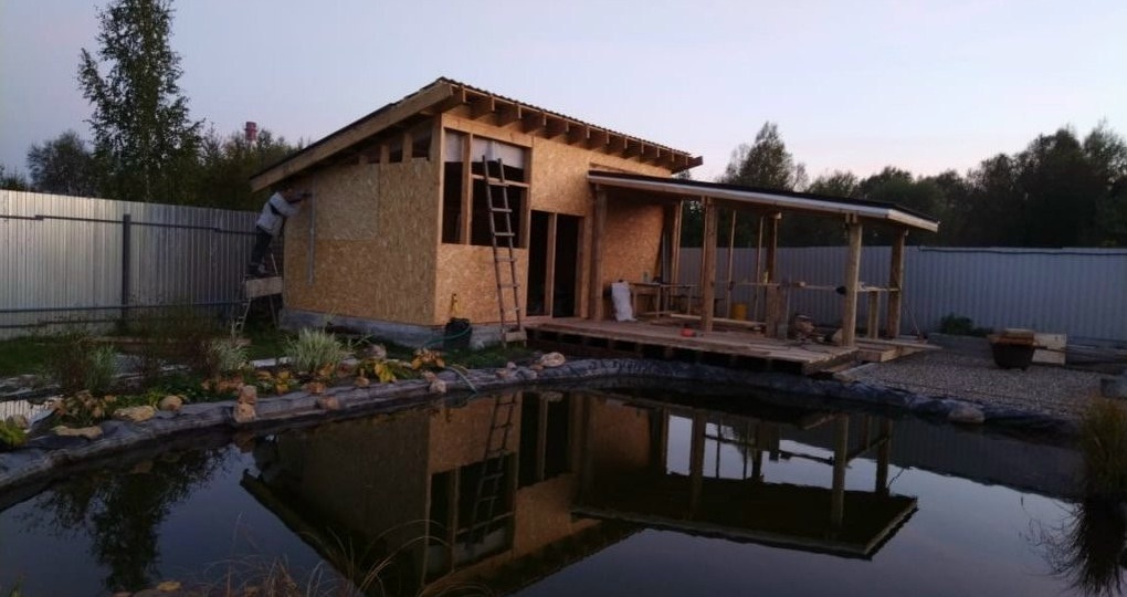 Баня-гостевой дом своими руками