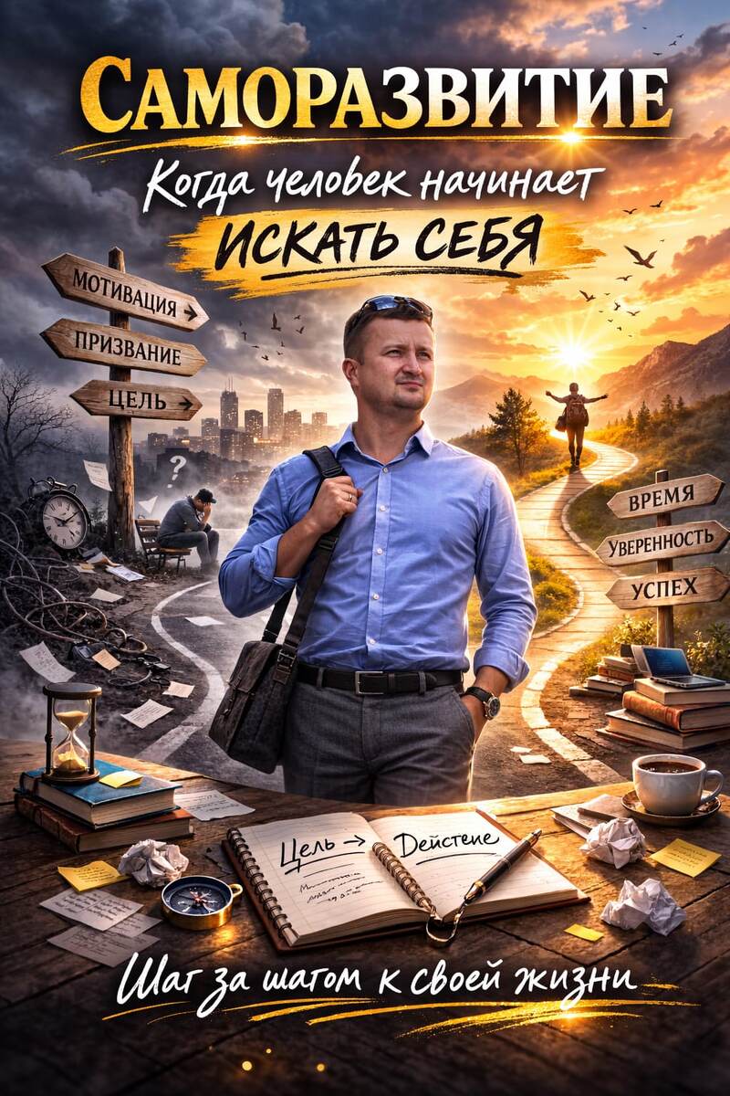 Иногда человеку не хватает не мотивации, а честного разговора с самим собой. Именно в этой тишине и начинается настоящее саморазвитие.© Александер Арсланов