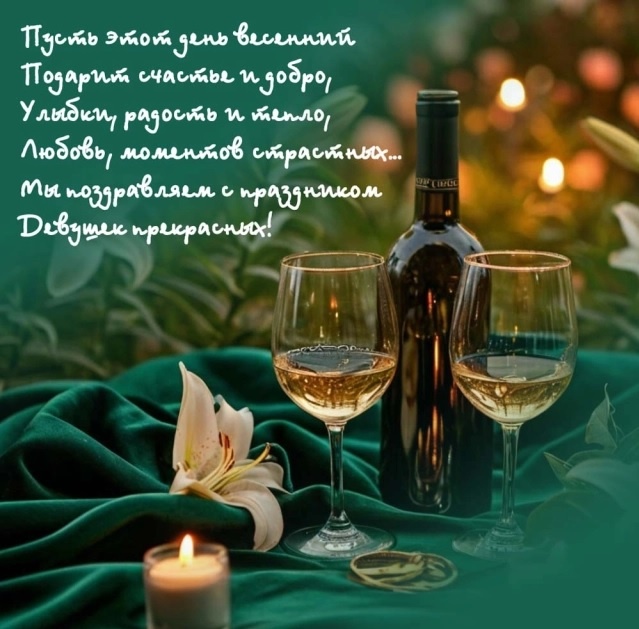 С праздником дорогие девчонки! Пацаны, поддерживаем, поздравляем!