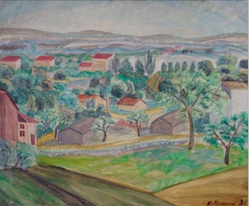 Н. В. Макеев. Окрестности Парижа. 1931
