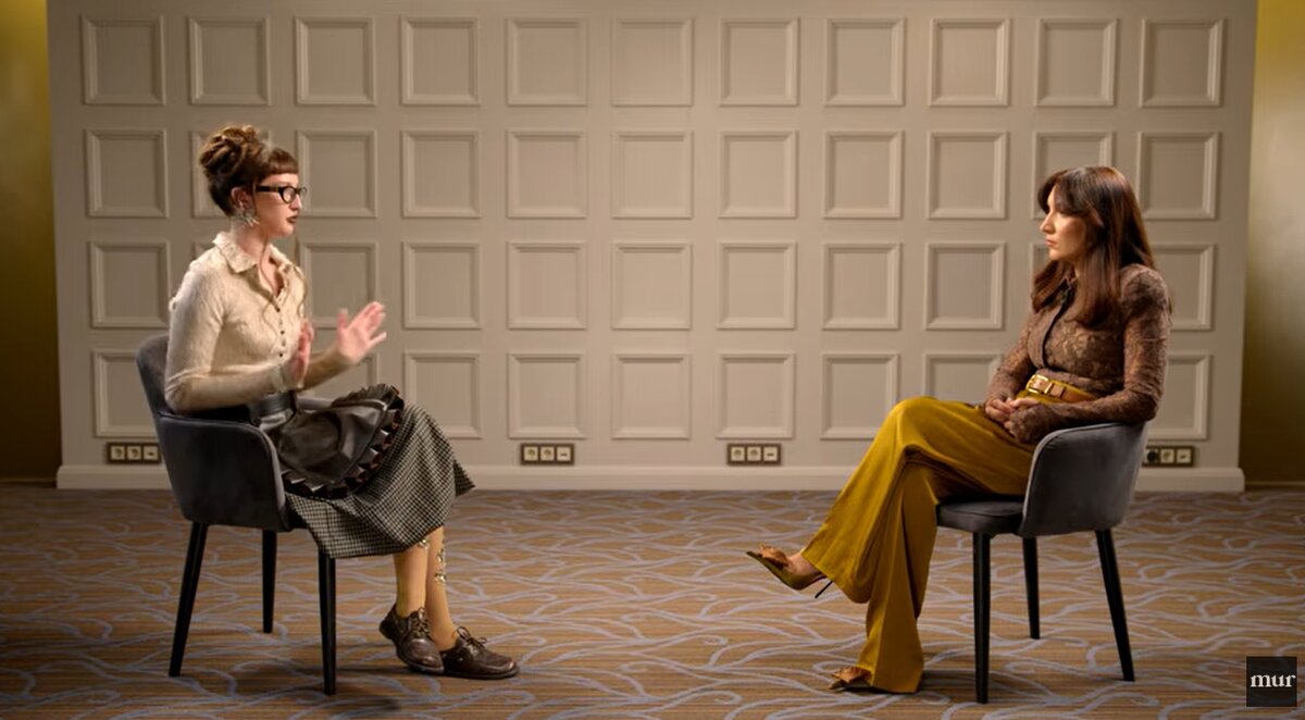    Лиза Барашик. Кадр из интервью Мадонны Мур