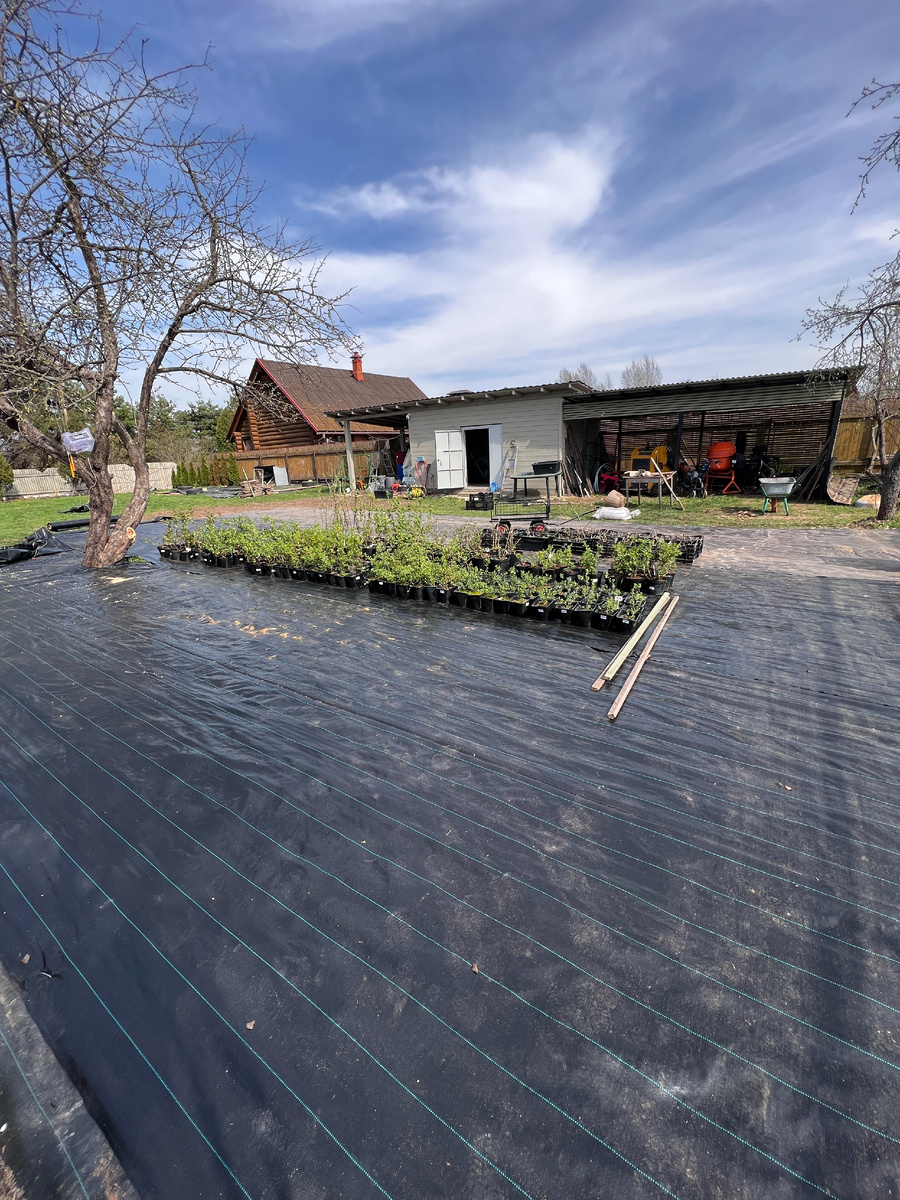 Застилка агротканью