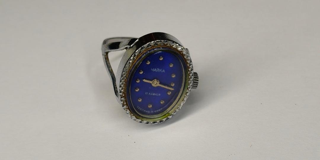 Репассаж часов Чайка-перстень 1301.