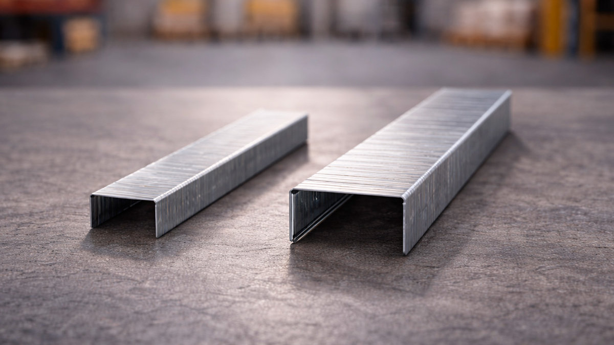 Скобы одной длины ножки могут быть из разных серий — и это уже совсем другой сценарий работы.