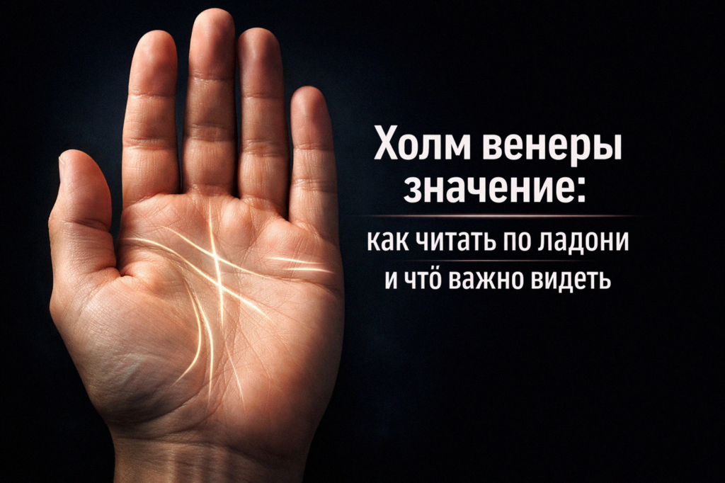    Как читать значение холма венеры по ладони admin