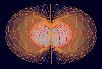 Гифка 1. Шуба нуклонов имеет кольцевую магнитную структуру.. 