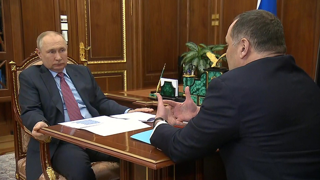    Владимир Путин и Сергей Меликов