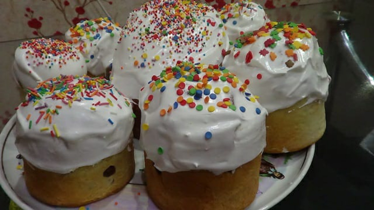 Приготовим быстрый кулич безопарным способом. 