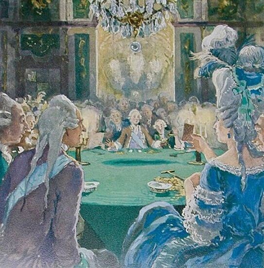 Александр Бенуа. Из иллюстраций к «Пиковой даме» А.С.Пушкина