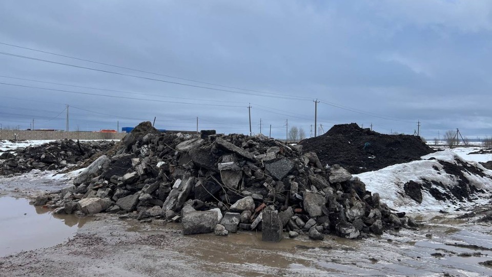 Незаконную свалку нашли в селе под Петербургом