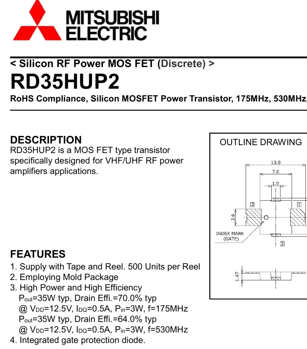Даташит на транзисторы в новых сборках Xiegu 