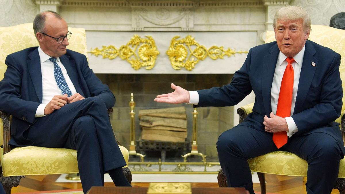    Трамп и Мерц АР