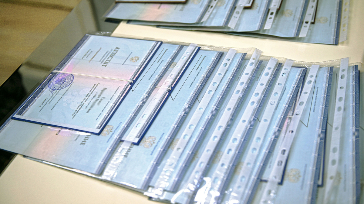    Школьный аттестат РФ РИА