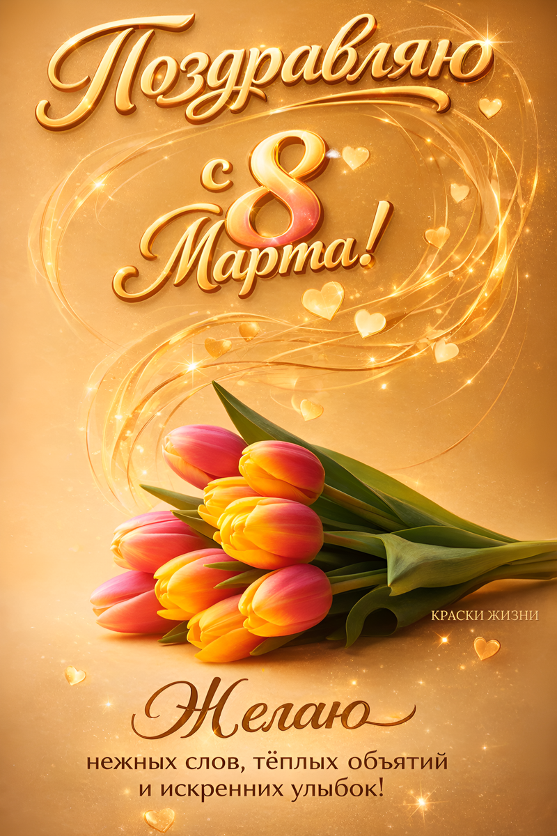 Поздравляю с 8 Марта 