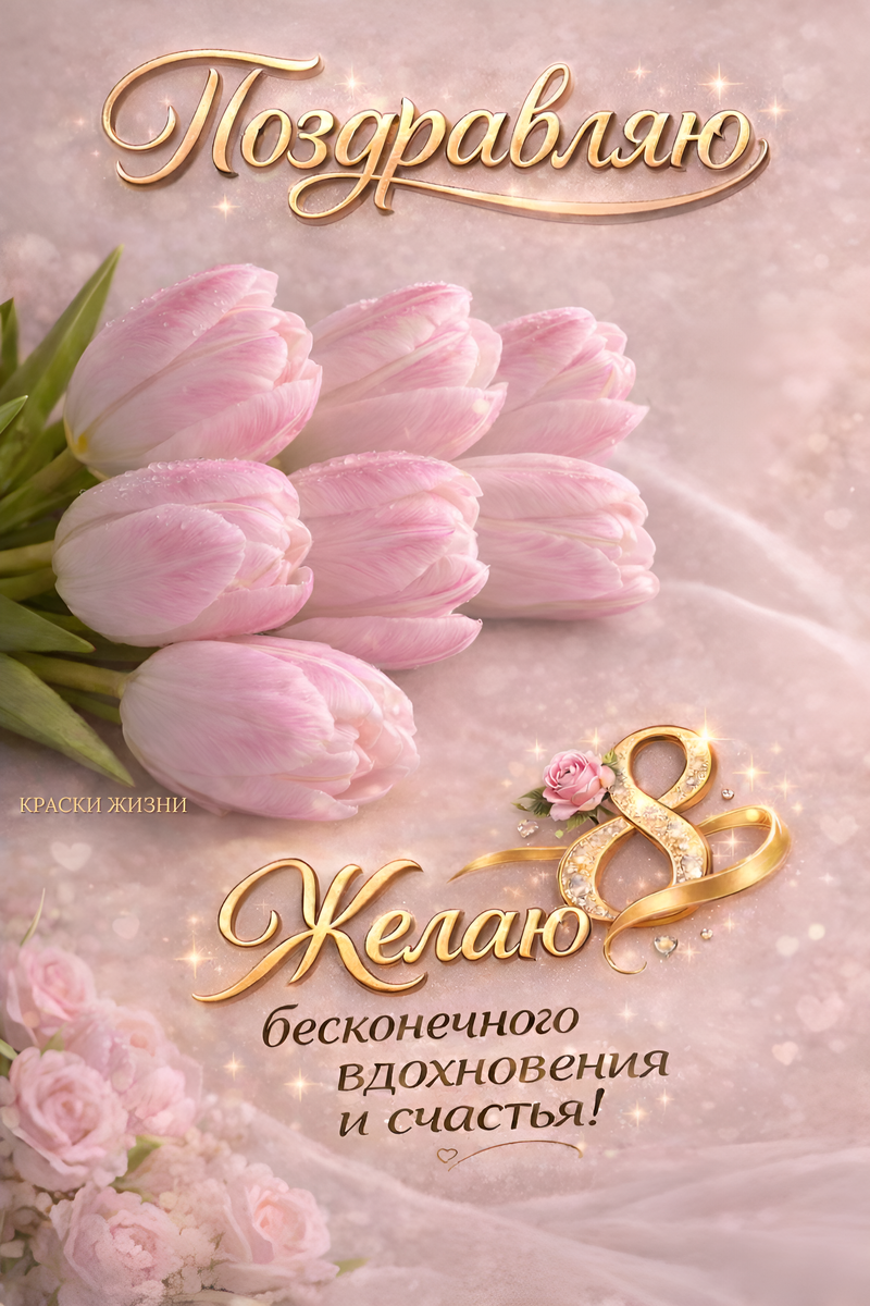 Поздравляю с 8 Марта 