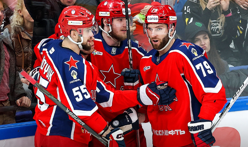 ЦСКА хватило одной заброшенной шайбы для победы. Фото: соцсети