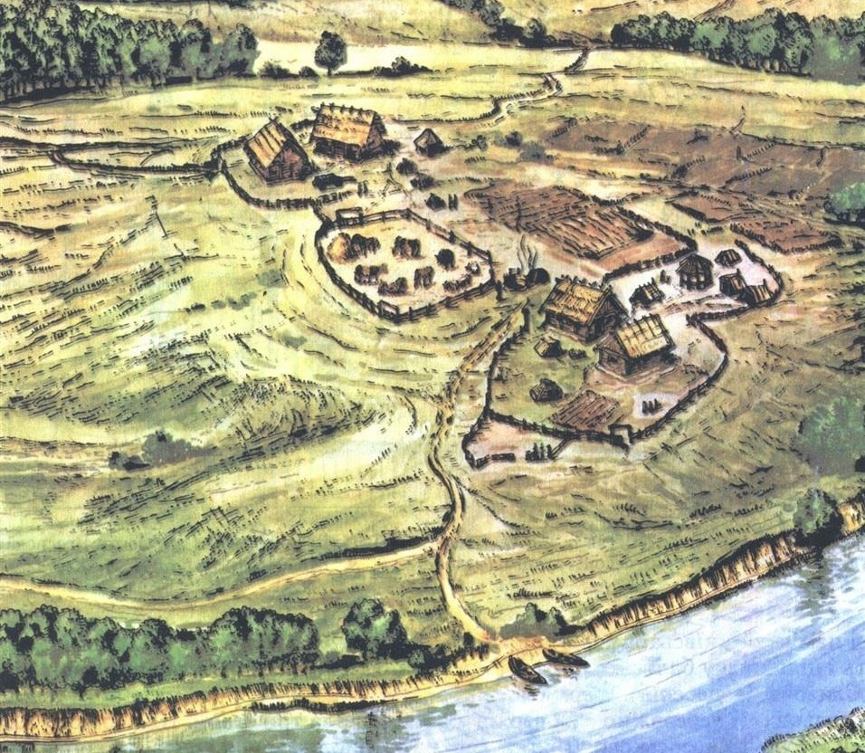 Раннеславянское поселение, реконструкция