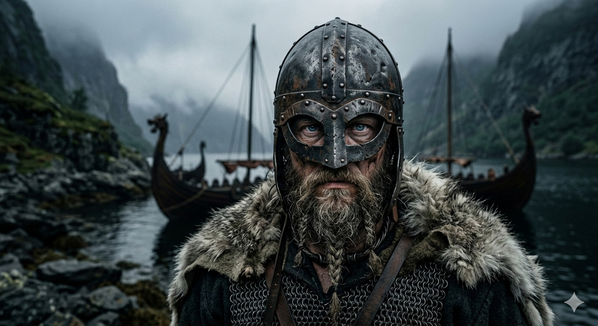 «Настоящий викинг выглядел именно так. Никаких рогов — в бою это лишний вес и смертельная ловушка, за которую легко зацепиться топором. Рога на шлемах появились лишь в XIX веке благодаря театральным костюмерам».