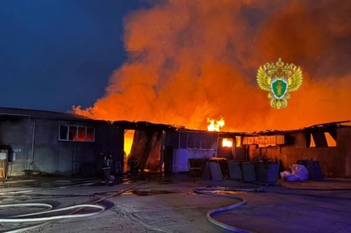    В Махачкале загорелись два мебельных цеха