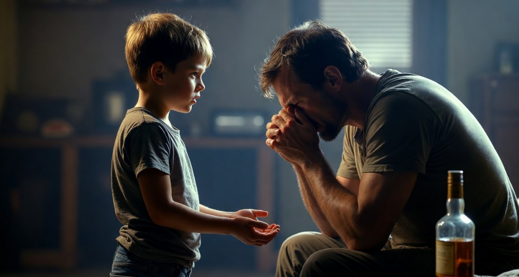 «Ты будешь моим папой?» — спросил мальчик. Он не знал, что этот мужчина уже год топил горе в бутылке после побега жены