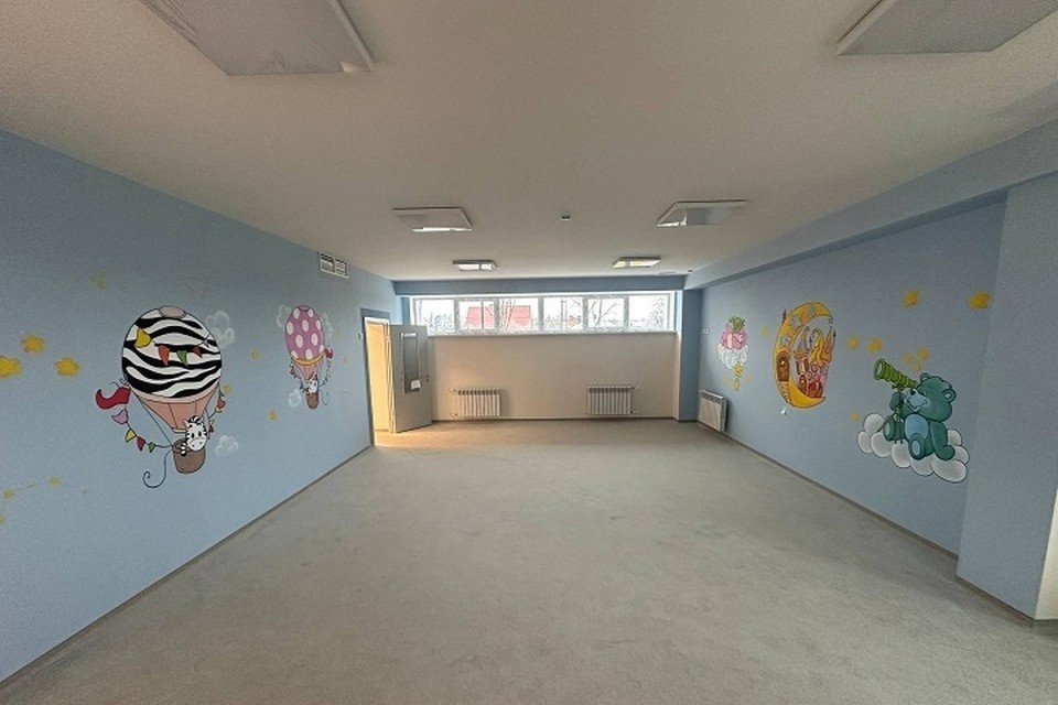    Тульские строители завершили отделку детского сада № 76 в Мариуполе. Фото: «Возродим Донбасс»