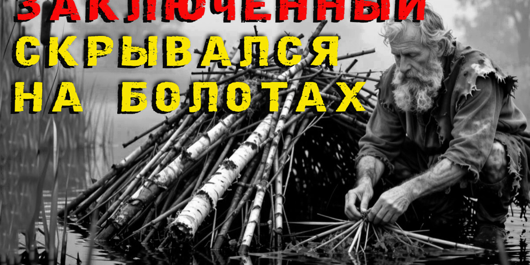 Побег в трясину: узник ГУЛАГа 12 лет выживал на болоте, построив дом под водой.