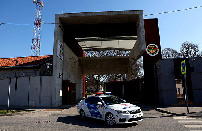    Штаб-квартира венгерского контртеррористического центра (TEK) в Будапеште.REUTERS/Bernadett Szabo