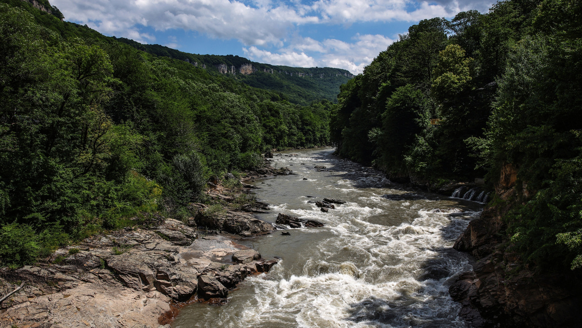    Адыгея виды горная река Белая природа GLP