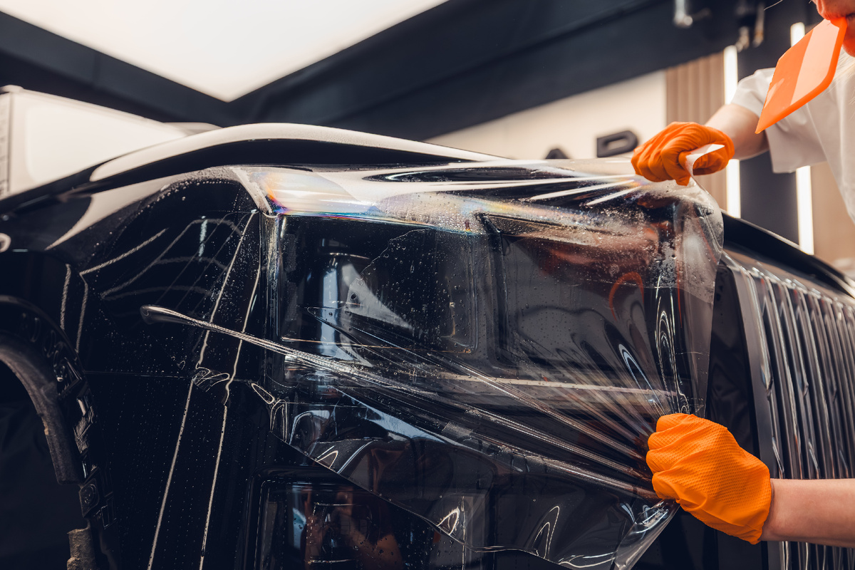 Оклейка автомобиля в цеху KARAD Детейлинг