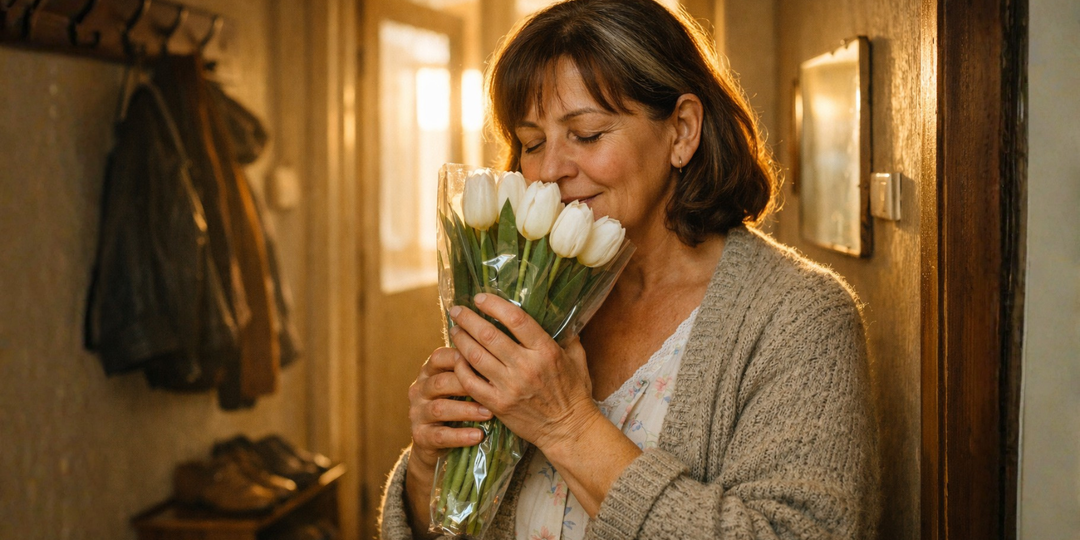 Двадцать лет мне приходили цветы без подписи. Муж говорил: это не я