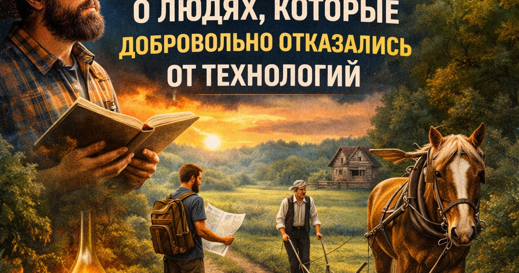 15 фактов о людях, которые добровольно отказались от технологий