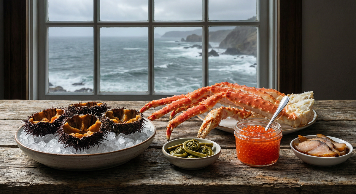 Дальневосточный стол — один из самых богатых в России по разнообразию морепродуктов. То, что здесь считается обычной едой, в московских ресторанах стоит как деликатес