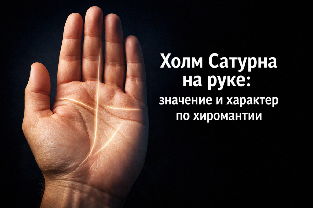    Изучение характера и значения холма Сатурна в хиромантии admin