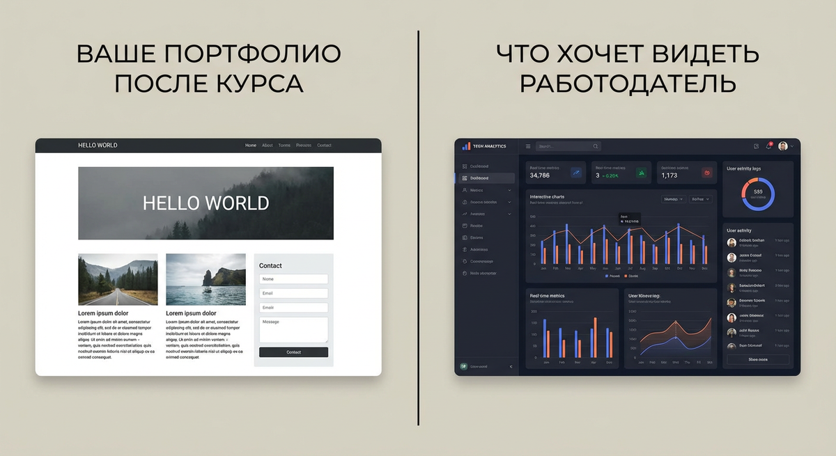 Разница между учебным проектом и тестовым заданием — 3 месяца самообучения