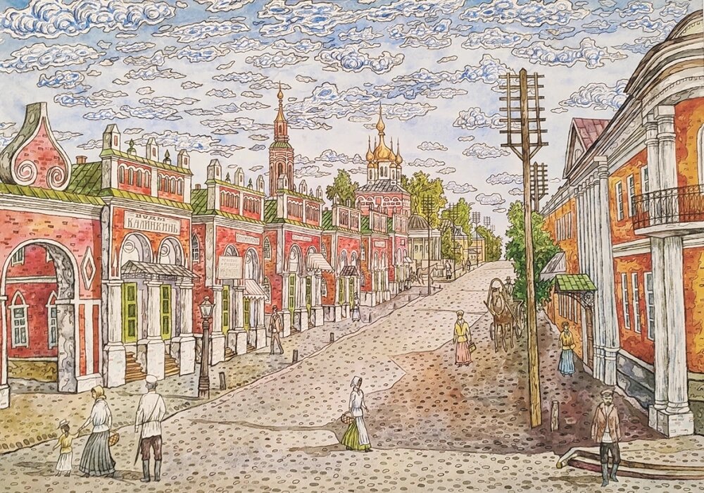    Старая Калуга. Гостиные ряды. 2023 г. Фото: АиФ-Калуга/ Татьяна Савкина