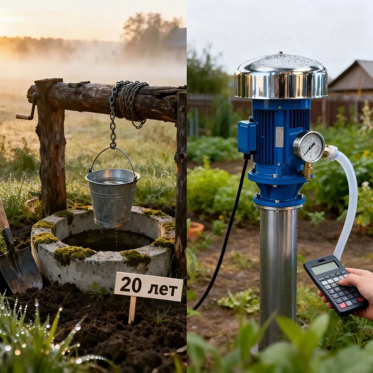 Колодец за 50 тысяч или скважина за 200? Что выгоднее через 20 лет? В новой статье считаю деньги, сравниваю качество воды и делюсь байками про соседские септики. Чтобы вода была чистой, а кошелёк — полным.
