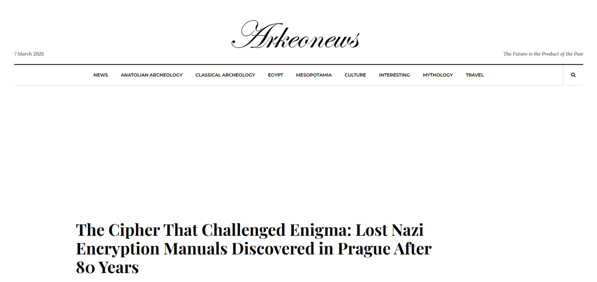 Шифр, бросивший вызов «Энигме»: спустя 80 лет в Праге обнаружены утраченные нацистские руководства по шифрованию