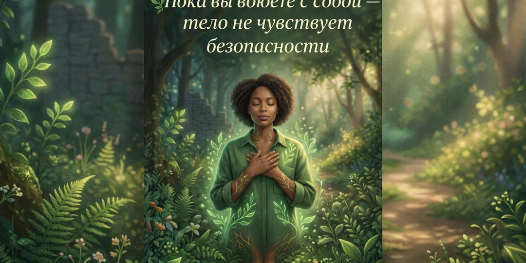 🌿 Пока вы воюете с собой — тело не чувствует безопасность