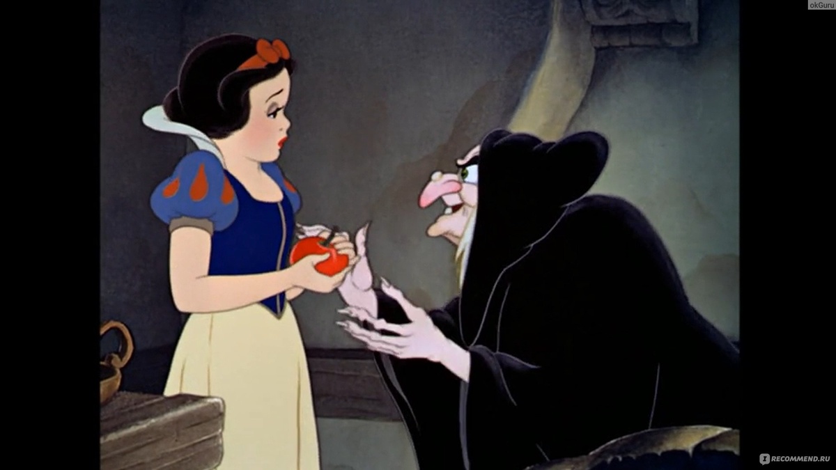 Кадр из мультфильма "Белоснежка и семь гномов"