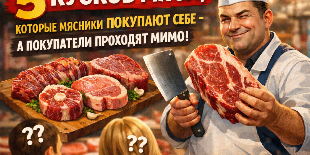 5 кусков мяса, которые мясники покупают себе – а покупатели проходят мимо
