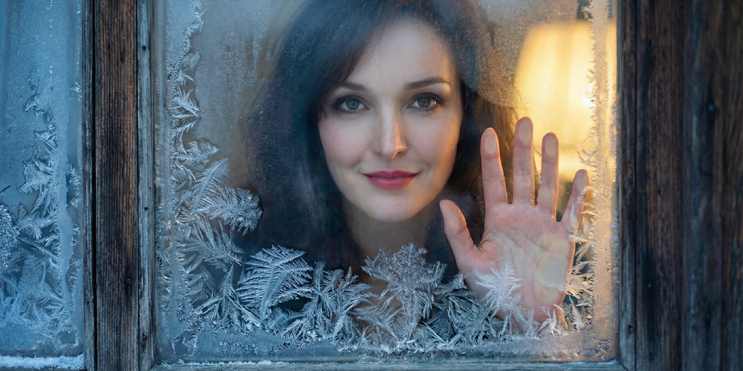 Как природа создает зимние пейзажи на стекле