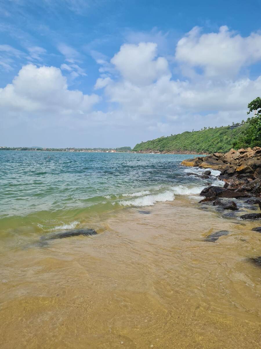 Красивое побережбе Шри Ланки