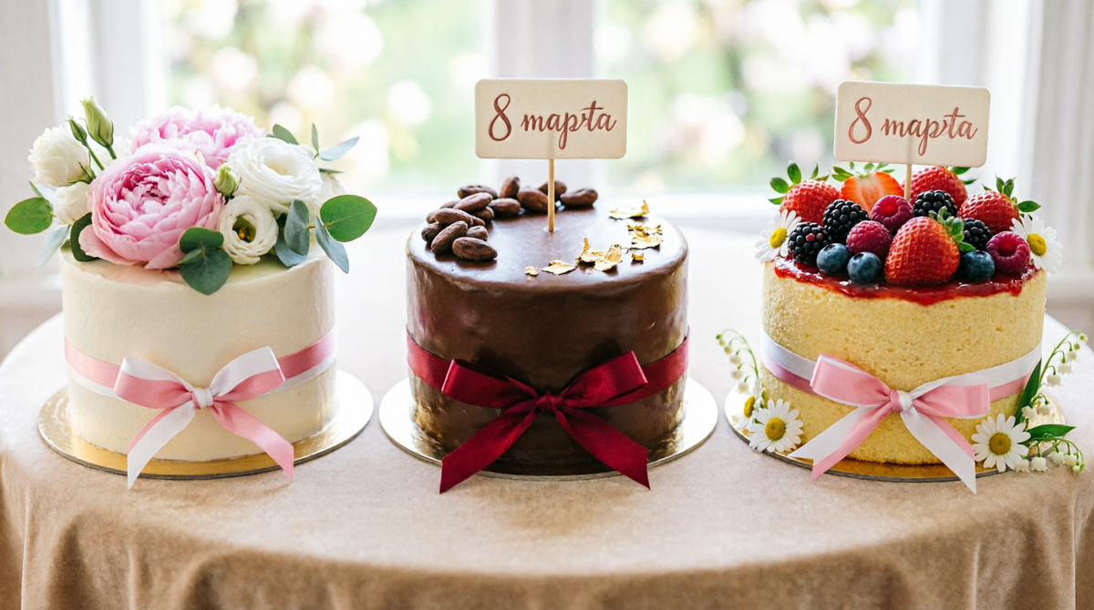 Торты к 8 марта