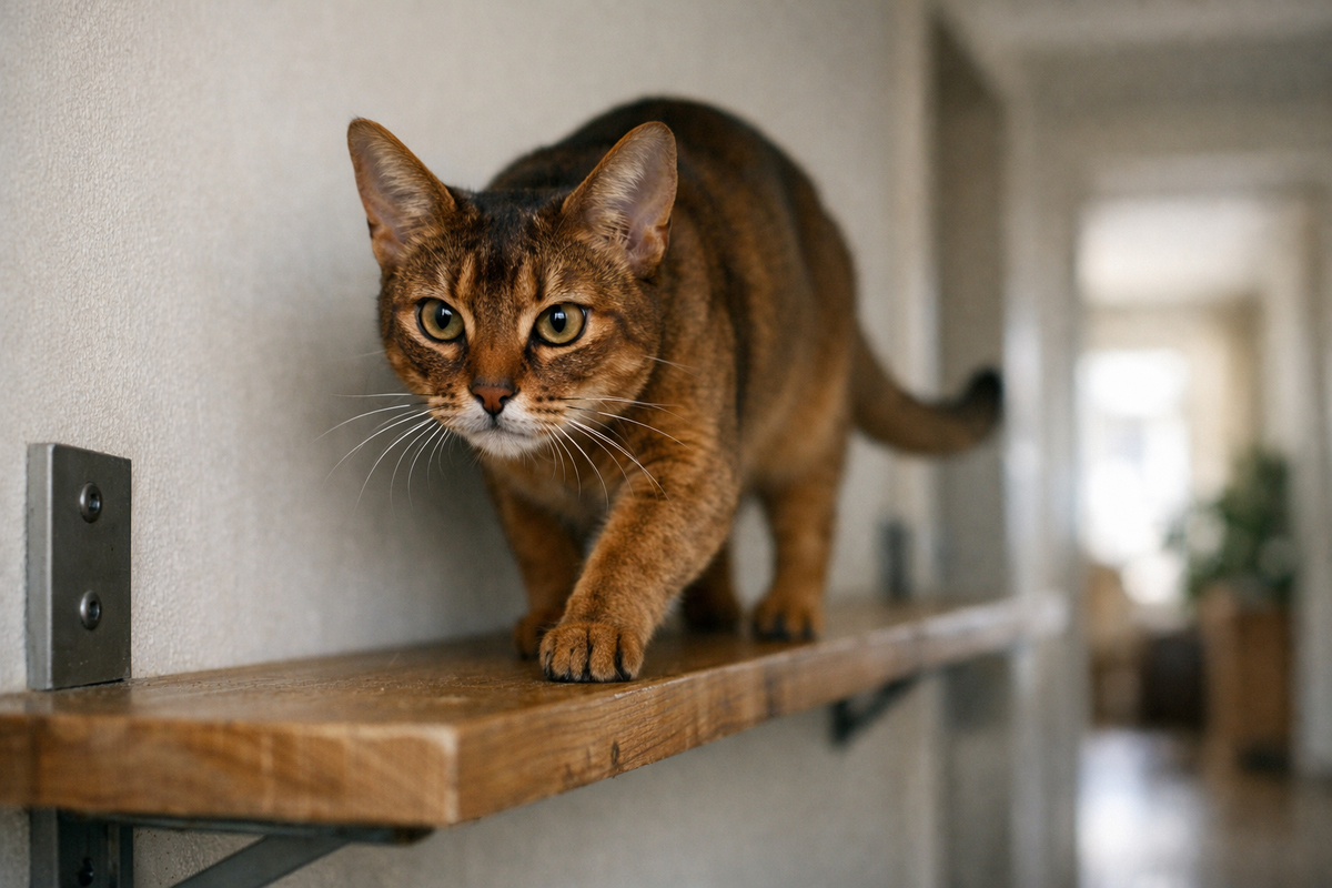 Абиссинка, красота здесь всегда идет вместе с движением и любопытством